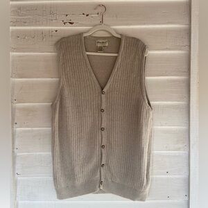 Vintage Knit Long Vest